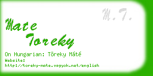 mate toreky business card